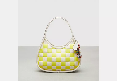 Coach Outlet Ergo Bag In Checkerboard Patchwork Upcrafted Leather In Yellow