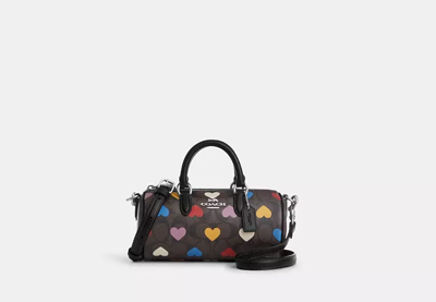 Coach Outlet Lacey Crossbody In Signature Canvas With Heart Print In Multi