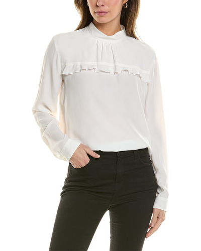 Marc Cain Silk-blend Blouse In White