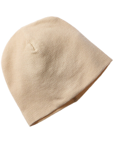Onia Waffle Cashmere-blend Beanie In White