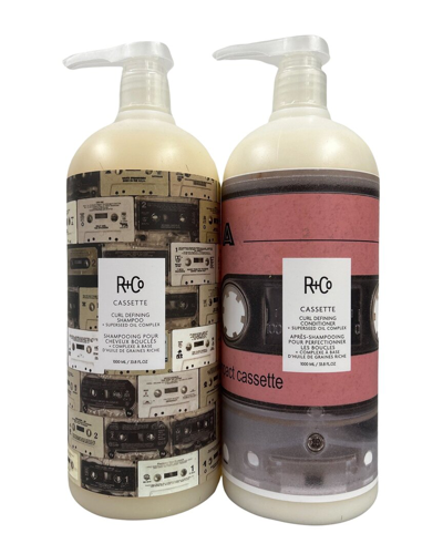 R + Co R+co 33.8oz Cassette Curl Defining Shampoo & Conditioner Duo In White
