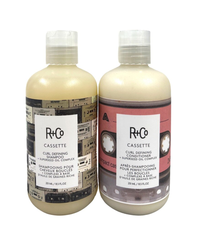 R + Co R+co 8.5oz Cassette Curl Shampoo & Conditioner Duo In White