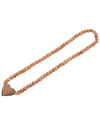 Sagebrook Home 26in Beaded Wood Garland With Heart In Brown
