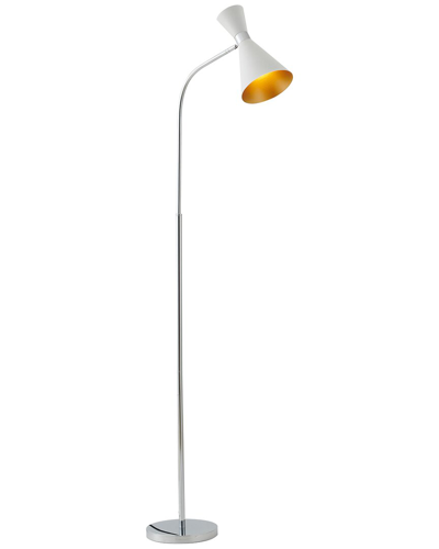 Bethel International Floor Lamp In White