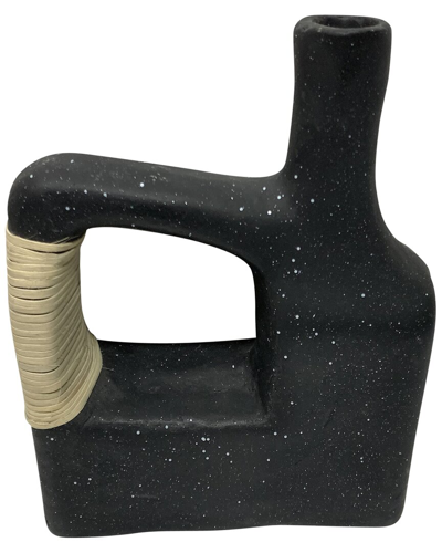 Sagebrook Home 13in Trendy Vase In Black