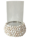 Sagebrook Home 11in Shell Hurricane In White