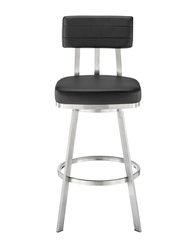 Armen Living Benjamin 26in Swivel Counter Stool In Black