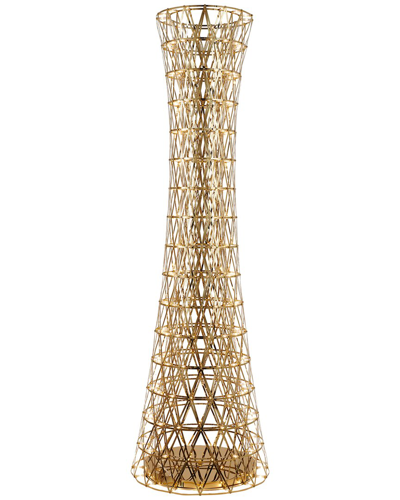 Bethel International Led Floor Lamp In Gold