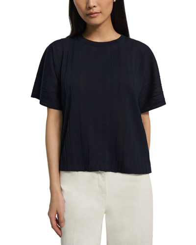 Theory Pleated Top In Blue