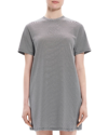 Theory Perfect T-shirt Dress In Striped Cotton Jersey