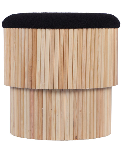 Tov Furniture Sagano Tiered Storage Ottoman In Black