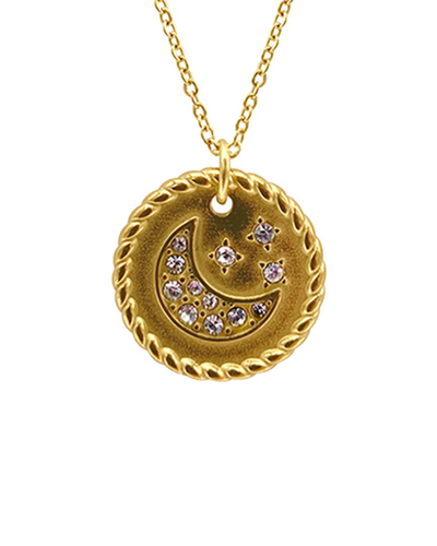 Adornia 14k Plated Cz Pendant Necklace In Gold