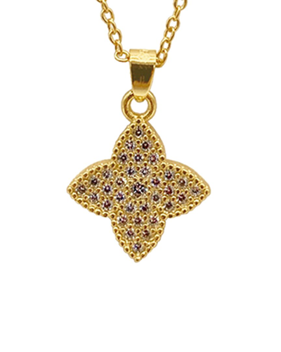 Adornia 14k Plated Cz Pendant Necklace In Gold