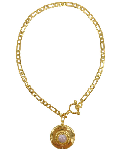 Adornia 14k Plated Pearl Pendant Necklace In Gold