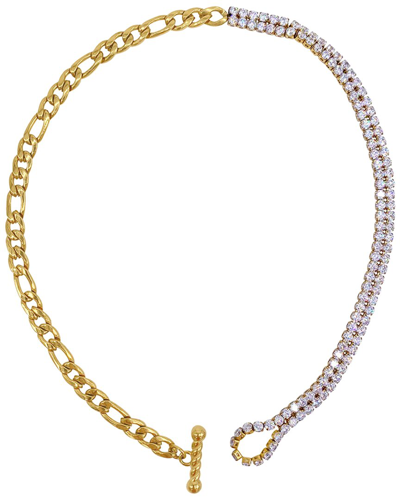 Adornia 14k Plated Toggle Necklace In Gold