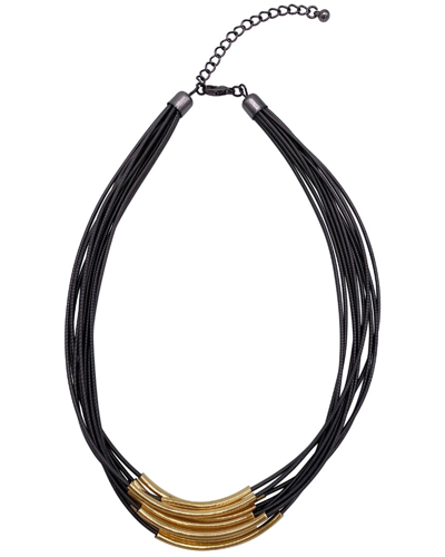Adornia 14k Plated Statement Necklace In Multi
