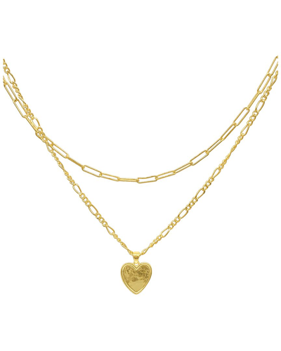 ADORNIA ADORNIA 14K PLATED CHAIN NECKLACE SET