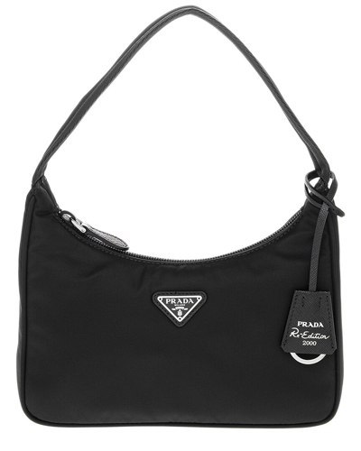 Prada Re-edition 2000 Nylon Mini Bag In Black