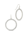 Sterling Forever Rhodium Plated Cz Della Dangle Earrings