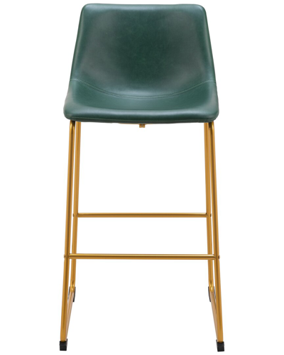 Zuo Modern Set Of 2 Augusta Barstools In Green