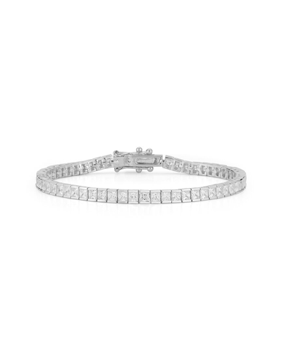 Chloe & Madison Chloe And Madison Silver Cz Tennis Bracelet