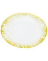 Alice Pazkus Set Of Four 11in Dinner Plates With Flashy Gold Design In Gold