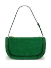 Jw Anderson Crystal-embellished Bumper-15 Shoulder Bag In Green