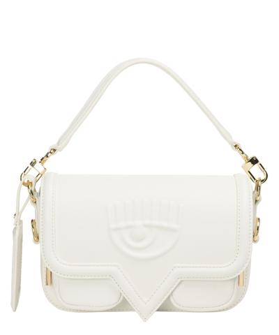 Pre-owned Chiara Ferragni Handbags Women Eyelike 76sb4ba6zs517-003 White Lined Interior
