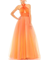 Mac Duggal Cross Front Tulle Dress