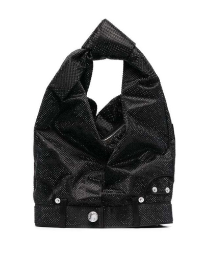 Alexander Wang Crystal-embellished Tote Bag In Black
