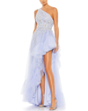Mac Duggal Embellished One Shoulder Asymmetrical Hem Gown