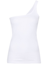 Isabel Marant One-shoulder Cotton Tank Top In ホワイト