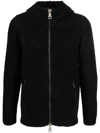Giorgio Brato Sheepskin Hooded Jacket In ブラック