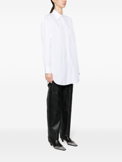 Isabel Marant Cylvany Cotton-poplin Shirt In White