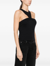 Isabel Marant Zineba Triangle Cutout Cotton Top In ブラック