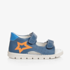 FALCOTTO BY NATURINO FALCOTTO BY NATURINO BOYS BLUE LEATHER STAR SANDALS