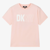 DKNY DKNY TEEN PINK COTTON T-SHIRT