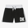 DKNY DKNY BOYS BLACK & WHITE SWIM SHORTS