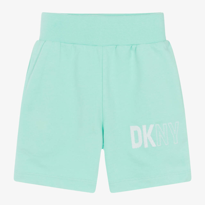 Dkny Babies'  Green Cotton Jersey Shorts