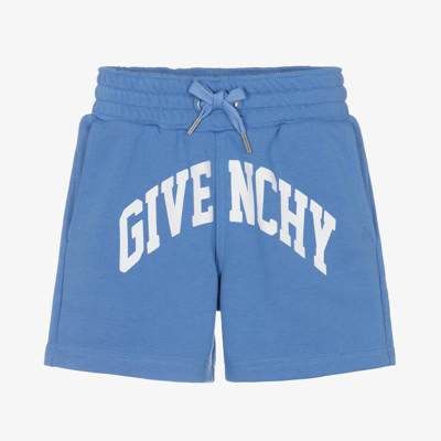 Givenchy Kids' Boys Blue Cotton Varsity Shorts