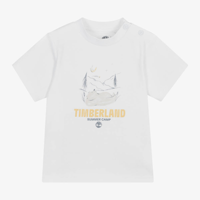 Timberland Baby Boys White Summer Camp T-shirt