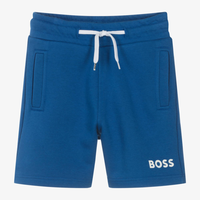Hugo Boss Babies' Boss Boys Blue Cotton Shorts