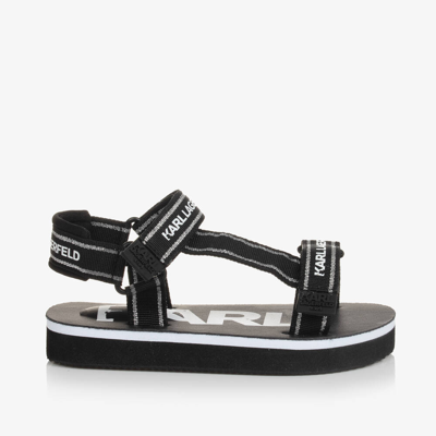 Karl Lagerfeld Kids Girls Black Sandals