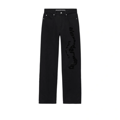 Alexander Wang Cotton Mom Jeans In Black