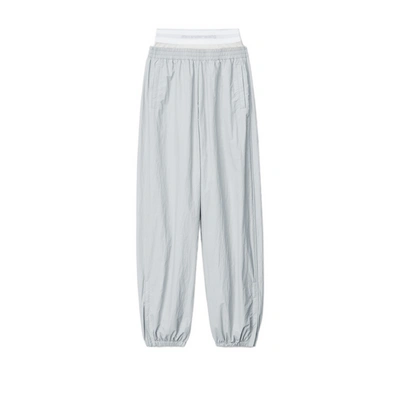 Alexander Wang Nylon Trousers In Grey
