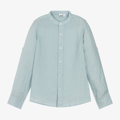 Ido Junior Kids'  Boys Blue Linen Shirt