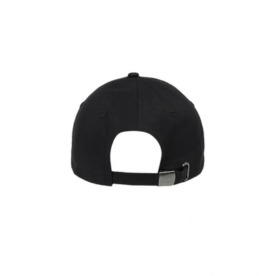 Tommy Hilfiger Cotton Logo Baseball Cap In Black