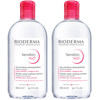 BIODERMA BIODERMA SENSIBIO H2O MICELLAR WATER DUO (16.7 OZ.)