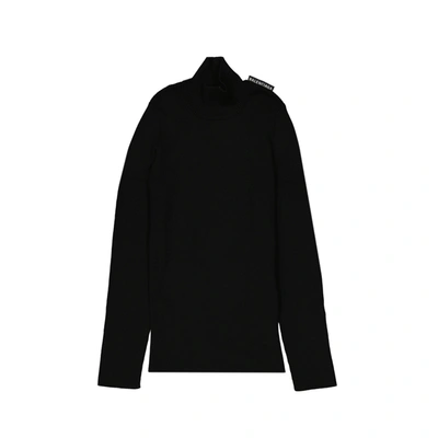 Balenciaga Silk Jumper In Black
