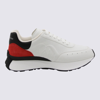 ALEXANDER MCQUEEN ALEXANDER MCQUEEN WHITE, BLACK AND RED LEATHER SPRINT SNEAKERS
